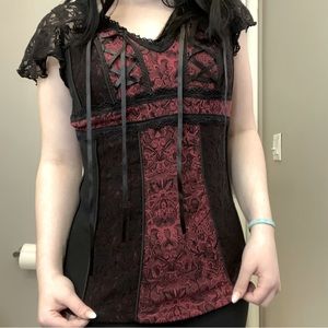 RARE TRIPP VAMP LACE TOP